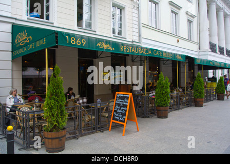 Berühmten A Blikle Café Mitteleuropas Nowy Swiat Straße Warschau Polen Stockfoto