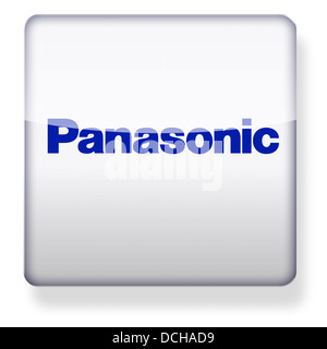 Panasonic-Logo als ein app-Symbol. Clipping-Pfad enthalten. Stockfoto