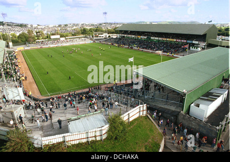 Home Park Fußball Boden der Heimat des Plymouth Argyle FC Stockfoto