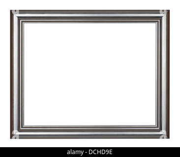Frame - Silber-Bilderrahmen Stockfoto
