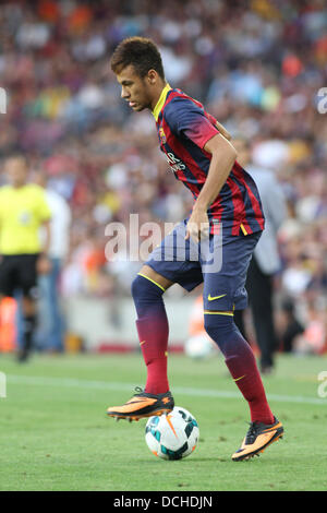 Barcelona, Spanien. 18. August 2013. Neymar während der spanischen La Liga-Spiel zwischen Barcelona und Levante aus dem Nou Camp Stadion. Bildnachweis: Aktion Plus Sport/Alamy Live-Nachrichten Stockfoto