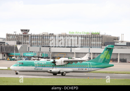 Aer Lingus Flugzeug am Flughafen dublin Stockfoto