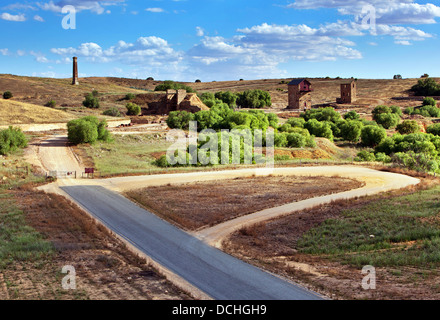 Die alten Burra Kupfermine im mittleren Norden von South Australia Stockfoto