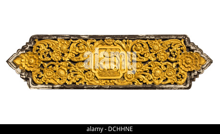 Die 12 Sternzeichen Thai Wandskulptur an Wat Pra, dass Chomthong Vora Vihan, Chiangmai Thailand Stockfoto