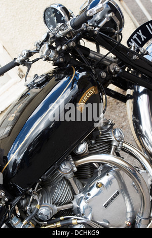 Oldtimer Motorrad HRD Vincent Serie C Black Shadow. Klassische britische Fahrrad Stockfoto