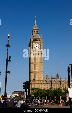 Big Ben St Stephens Glockenturm auf den Houses of Parliament London England UK Stockfoto