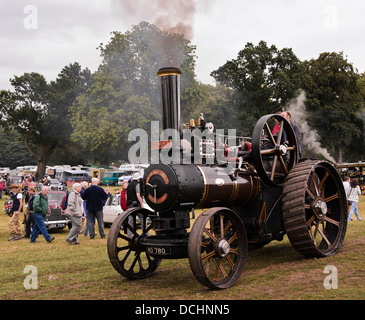 Fowler Dampftraktor an der Astle Park showground Stockfoto