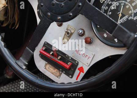 Dashboard der alten Mutter Gun, 1927 ein Bentley Jackson Special in den Classic Days 2013, Schloss Dyck Deutschland Stockfoto