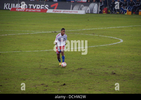 Die Fußball-Spieler Dennis Aogo vom Hamburger Sportverein HSV Hamburg-team Stockfoto