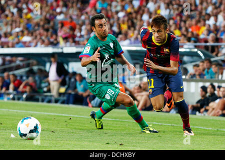 Barcelona, Spanien. © 18. August 2013. Neymar (Barcelona) Football / Soccer: Spanisch "Liga Espanola" entsprechen Betweena FC Barcelona 7-0 Levante UD im Camp Nou in Barcelona, Spanien. © D . Nakashima/AFLO/Alamy Live-Nachrichten Stockfoto