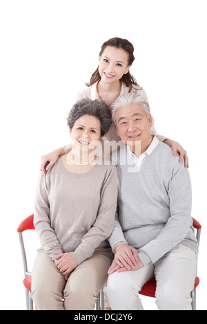 Orientalische Familie Eltern und Tochter Stockfoto