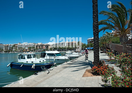 Hafen Marina Alcudia, Mallorca, Balearen, Spanien Stockfoto