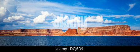 Panorama-Blick auf Lake Powell, Seite, USA Stockfoto