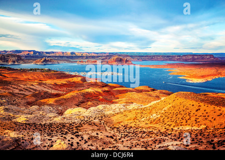 Anschluss am Lake Powell. USA Stockfoto