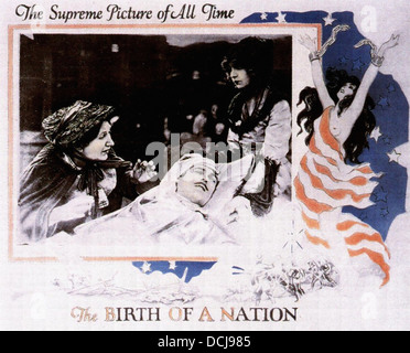 DIE Geburt einer NATION - Filmplakat - unter der Regie von d.w. Griffith - Epoche produzieren Corp 1915 Stockfoto