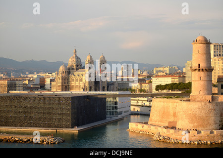 MuCEM Museum und Fort Saint Jean Marseille Bouche-du-Rhône Cote d ' Azur Frankreich Stockfoto