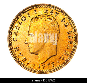 1 spanische Peseta Münze von 1975 Stockfoto