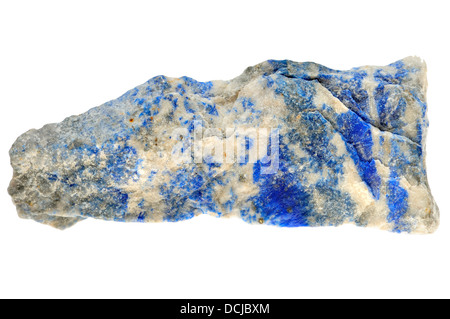 Lapislazuli - Lazurite in Marmor Stockfoto