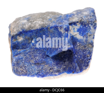 Lapislazuli - Lazurite in Marmor Stockfoto