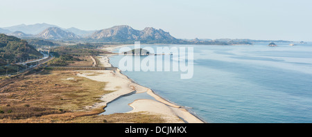 Korea DMZ und Diamant-Berge Stockfoto