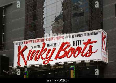 Kinky Boots im Al Hirschfeld theater Stockfoto