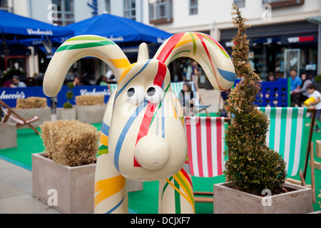 Lancelot Gromit von Gromit entfesselt, eine Spur von 80 Gromit Werken der Kunst in Bristol für 10 Wochen. Stockfoto