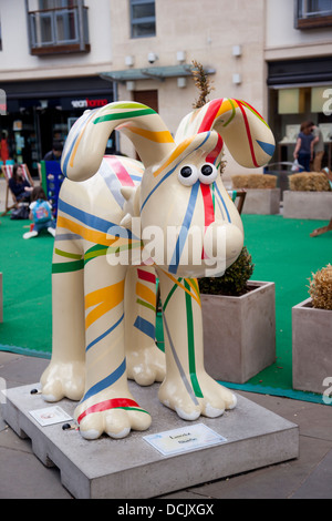 Lancelot Gromit von Gromit entfesselt, eine Spur von 80 Gromit Werken der Kunst in Bristol für 10 Wochen. Stockfoto