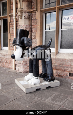 Gromit Unleashed, eine Spur von 80 Gromit Kunstwerke in Bristol für 10 Wochen. Stockfoto