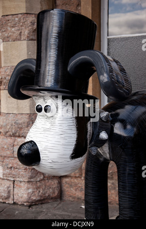 Gromit Unleashed, eine Spur von 80 Gromit Kunstwerke in Bristol für 10 Wochen. Stockfoto