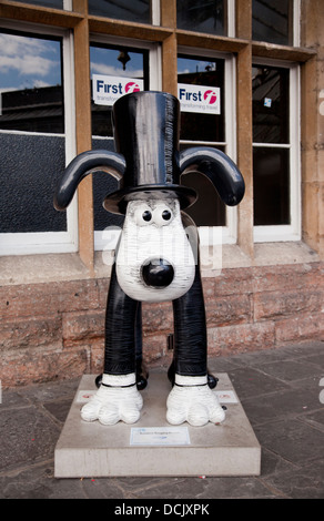 Gromit Unleashed, eine Spur von 80 Gromit Kunstwerke in Bristol für 10 Wochen. Stockfoto