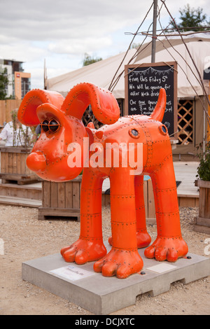 Gromit Unleashed, eine Spur von 80 Gromit Kunstwerke in Bristol für 10 Wochen. Stockfoto