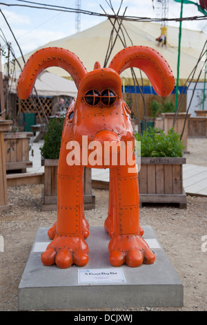 Gromit Unleashed, eine Spur von 80 Gromit Kunstwerke in Bristol für 10 Wochen. Stockfoto