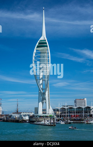 Der Spinnaker Tower Portsmouth Harbour Hampshire Stockfoto