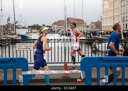 Kronprinz Frederik von Dänemark, Teilnahme an Ironman 2013 in Kopenhagen, Dänemark. Stockfoto