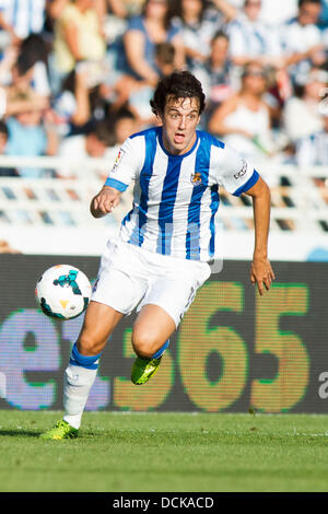 Ruben Pardo Gutierrez (Real Sociedad), 17. August 2013 - Fußball / Fußball: Spanisch "Liga Espanola" entsprechen Betweena echte Societad 2-0 Getafe C.F. beim Anoeta Stadium in San Sebastian, Spanien, (Foto: Enrico Calderoni/AFLO SPORT) Stockfoto