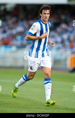 Ruben Pardo Gutierrez (Real Sociedad), 17. August 2013 - Fußball / Fußball: Spanisch "Liga Espanola" entsprechen Betweena echte Societad 2-0 Getafe C.F. beim Anoeta Stadium in San Sebastian, Spanien, (Foto: Enrico Calderoni/AFLO SPORT) Stockfoto