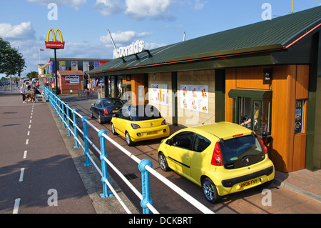 McDonalds Drive thru, Skegness, Lincolnshire, England, UK Stockfoto