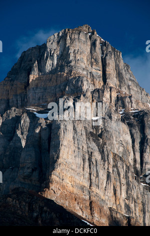 Pinnacle Mountain aus Lärche Valley, Banff Nationalpark, Alberta, Kanada Stockfoto