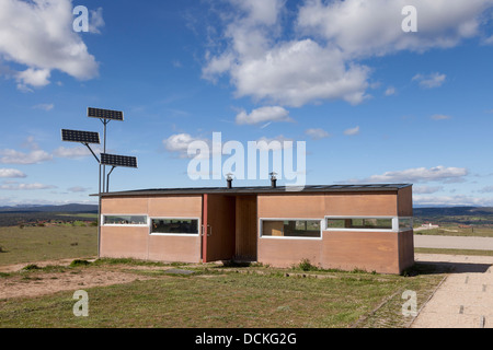 Archäologische Amt des zerstörten römische Clunia in Provinz Burgos - Kastilien und León, Spanien Stockfoto