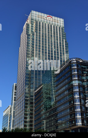 Citi-zentrale, 25 Canada Square, Canary Wharf, London E14, Vereinigtes Königreich Stockfoto