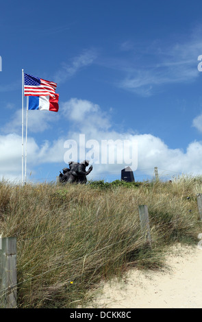 Amerikanischen Denkmal für die Soldaten und Matrosen von der United States Navy, die an der Operation Overlord teilnahmen. Utah Beach Normandie Stockfoto