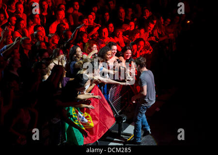 James Blunt live am Coliseu Dos Recreios durchführen. Lissabon, Portugal 16,10.11 Stockfoto