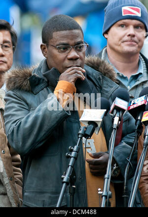 Tracy Morgan vor Ort am Rockefeller Center schießen "30 Rock" New York City, USA - 18.10.11 Stockfoto