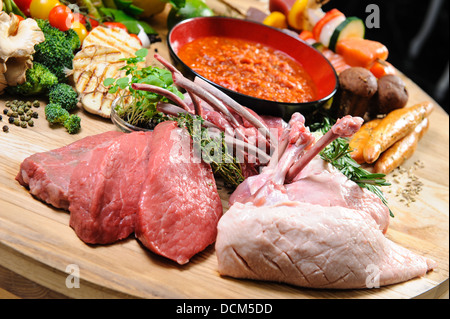 Rohes Fleisch Stockfoto