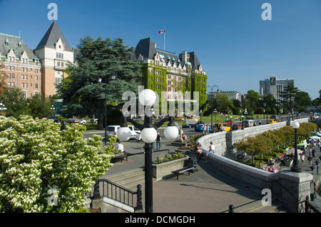 EMPRESS HOTEL INNER HARBOUR VICTORIA VANCOUVER ISLAND IN BRITISH COLUMBIA KANADA Stockfoto