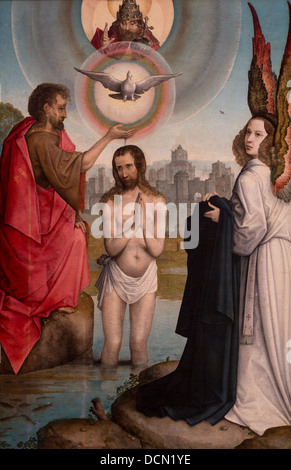 16. Jahrhundert - die Taufe Christi - um 1510 - Juan de Flandres Philippe Sauvan-Magnet / aktive Museum Stockfoto