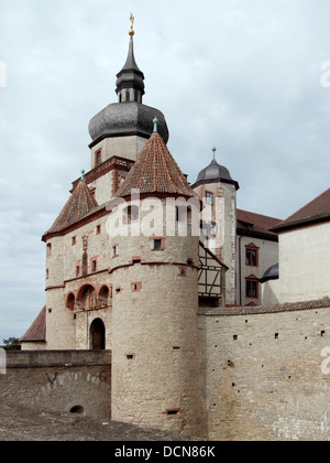 Burg, Festung Marienberg befindet sich in Bayern (Deutschland) benannt Stockfoto