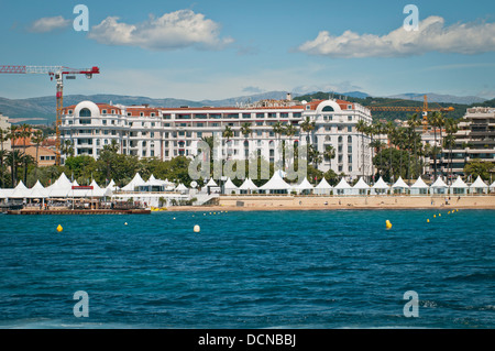 Blick auf Cannes Kosten, Cannes, Côte d ' Azur, Frankreich Stockfoto