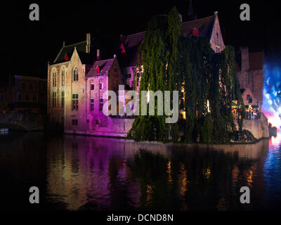 Brügge-Kanal Festival 2013 - eine Festival gehalten alle vier Jahre findet die Besucher zurück in die Zeit entlang der Kanäle der Stadt. Brügge sein 16.-24. August 2013 © Sergio Nogueira/Alamy Live-Nachrichten Stockfoto