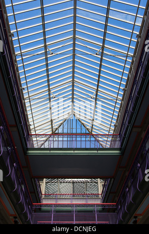 Innenausbau Dachfenster der Markt Arcade-entworfen von Edward B. Green erbaut 1892, in der Stadt Buffalo New York Vereinigte Staaten Stockfoto